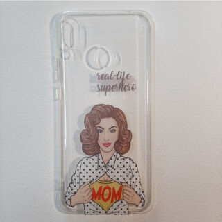 Husa Huawei Mate 20 transparenta Superhero Mom