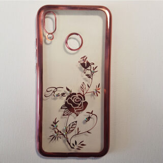 Husa Huawei P20 Lite transparenta Pink rose