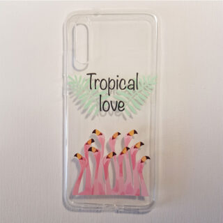 Husa Huawei P20 transparenta Tropical love