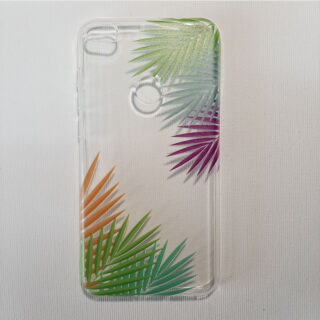 Husa Huawei P8 Lite transparenta Tropical leaves