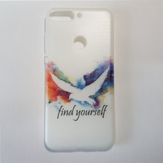 Husa Huawei Y7 2018 alba White bird