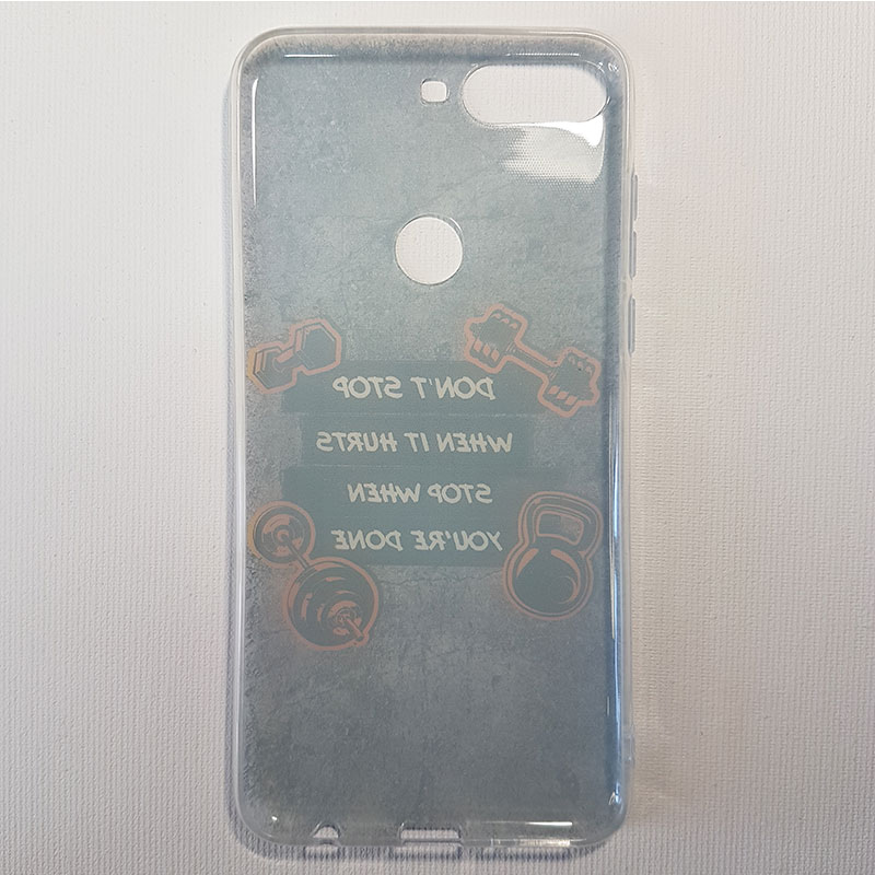 Husa Huawei Y7 2018 gri Gym addict - imagine 2