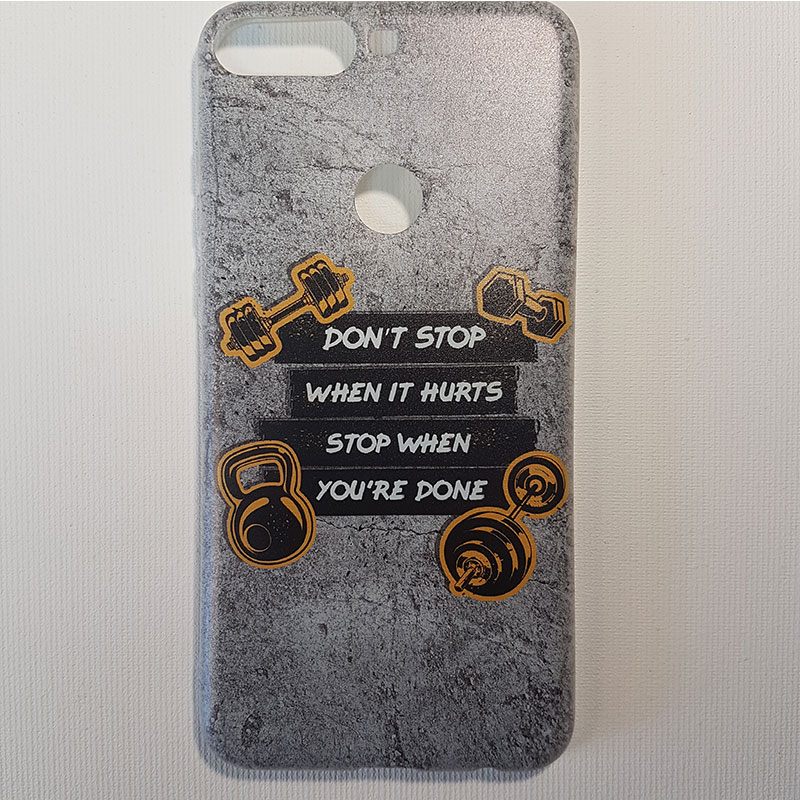 Husa Huawei Y7 2018 gri Gym addict