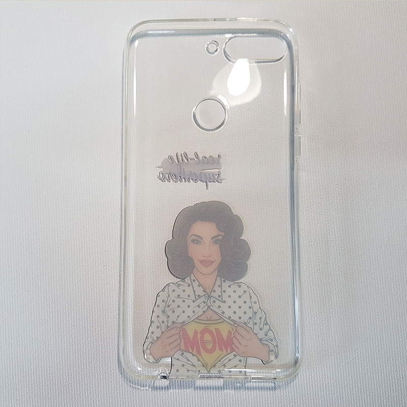 Husa Huawei Y7 2018 transparenta Superhero Mom - imagine 2