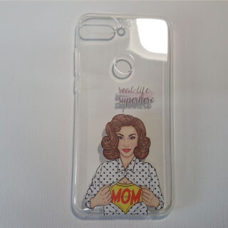 Husa Huawei Y7 2018 transparenta Superhero Mom