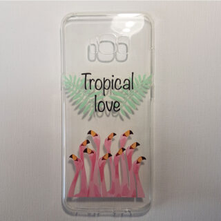 Husa Samsung Galaxy S8 Plus transparenta Tropical Love
