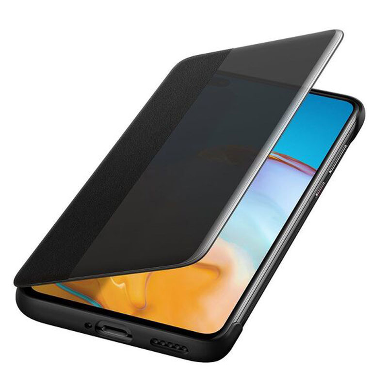Husa flip Huawei P40 PRO originala neagra - imagine 2