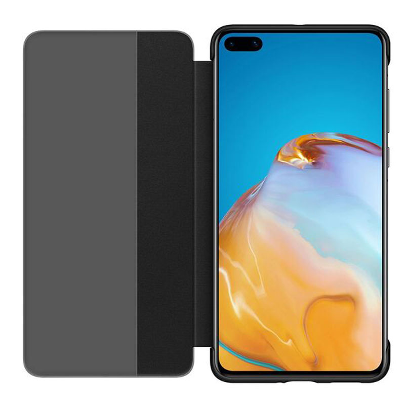 Husa flip Huawei P40 PRO originala neagra - imagine 3