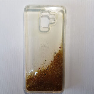 Husa sclipici lichid Samsung Galaxy J6 2018 gold