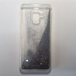 Husa sclipici lichid Samsung Galaxy J6 gri