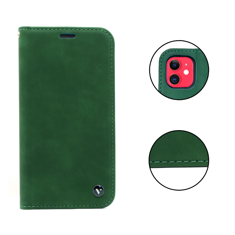 Husa tip carte Xiaomi Redmi Note 8, Visko Book Brown - imagine 5