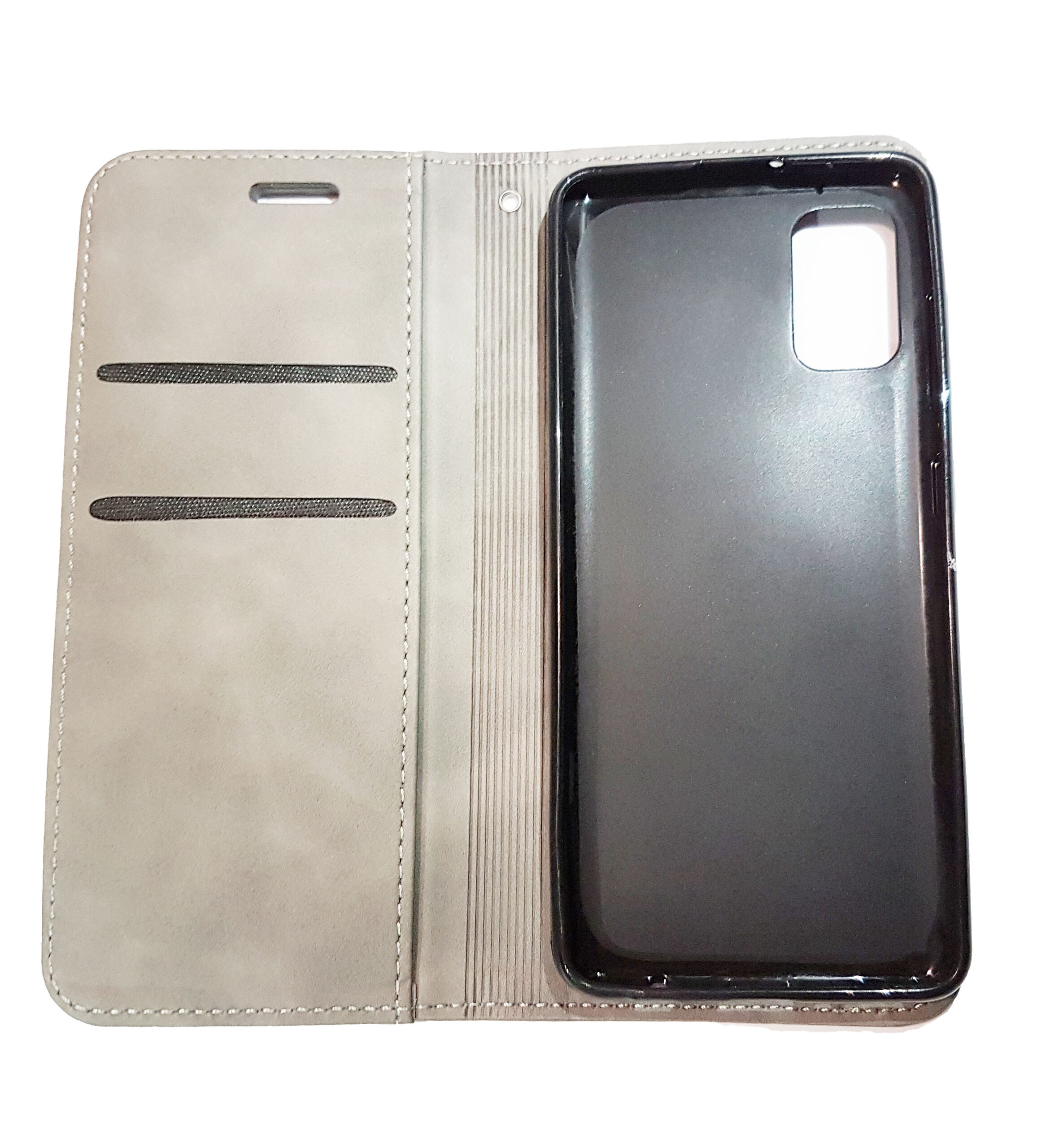 Husa tip carte Samsung Galaxy A41 Visko Gray - imagine 3