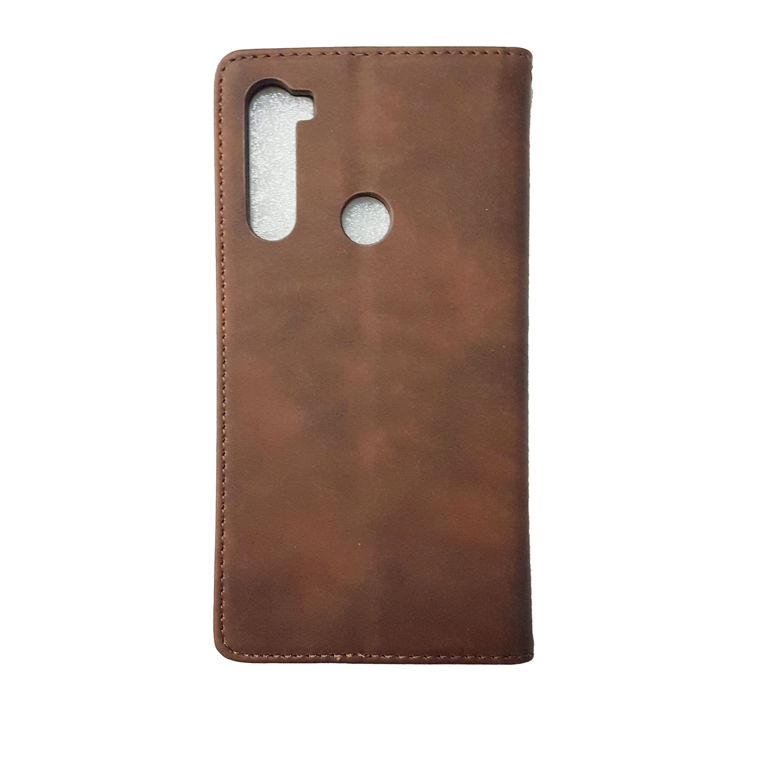Husa tip carte Xiaomi Redmi Note 8, Visko Book Brown