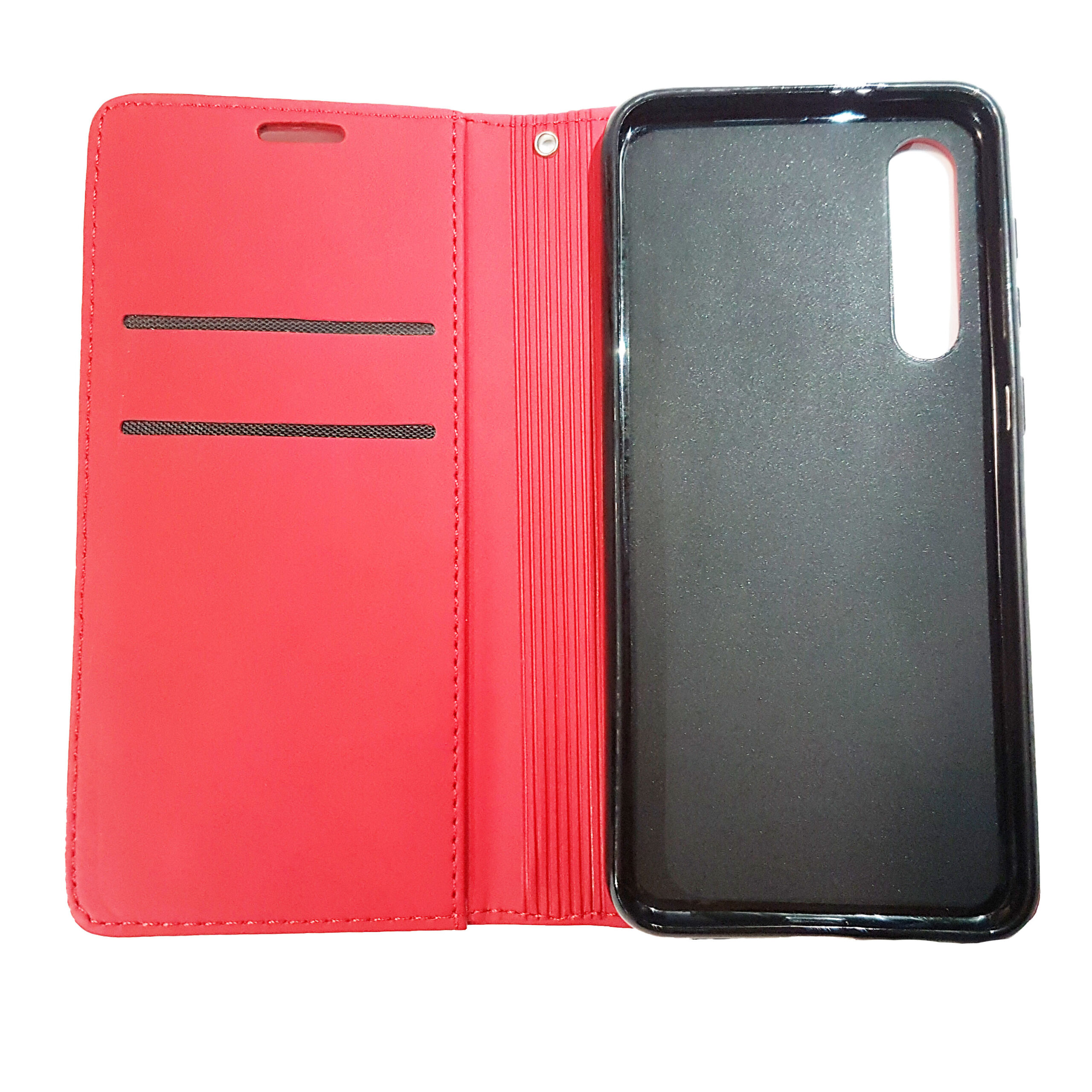 Husa tip carte Xiaomi Mi9 SE, rosie Visko - imagine 3