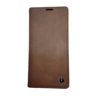 Husa tip carte pentru Samsung Galaxy A40s, M30 Visko Case Brown