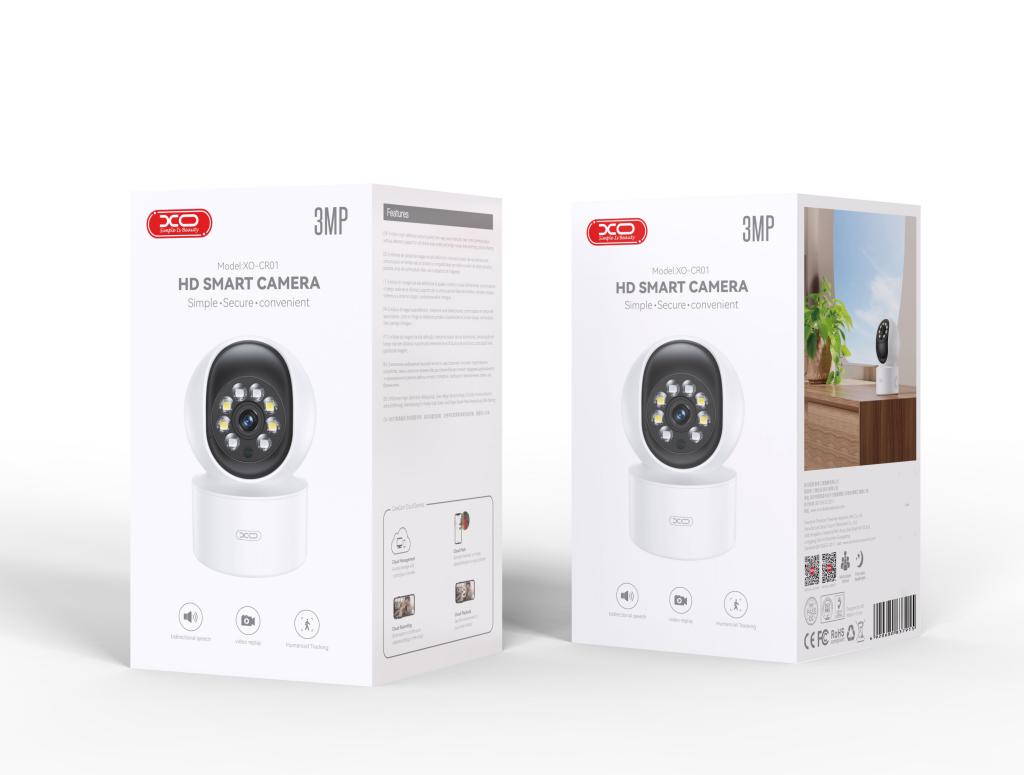 Camera rotativa de exterior IP, E27 IP65 PTZ 5Mpix 230V viziune smart - imagine 3