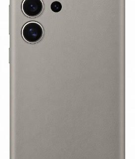Husa de protectie Samsung Vegan Leather Case pentru Galaxy S24 Ultra, TAUPE