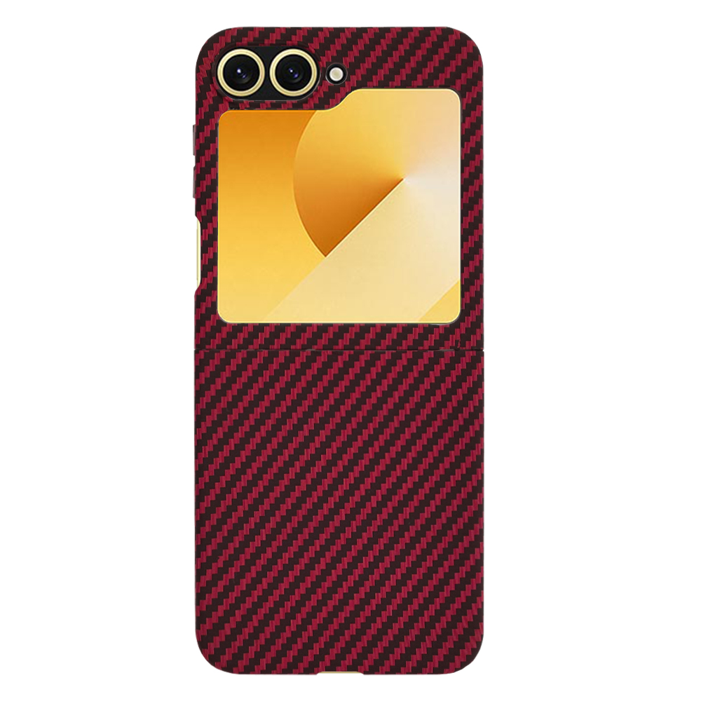 Carbonite FiberShell - Samsung Galaxy Z Flip6 / Flip7 FE - Red - imagine 3