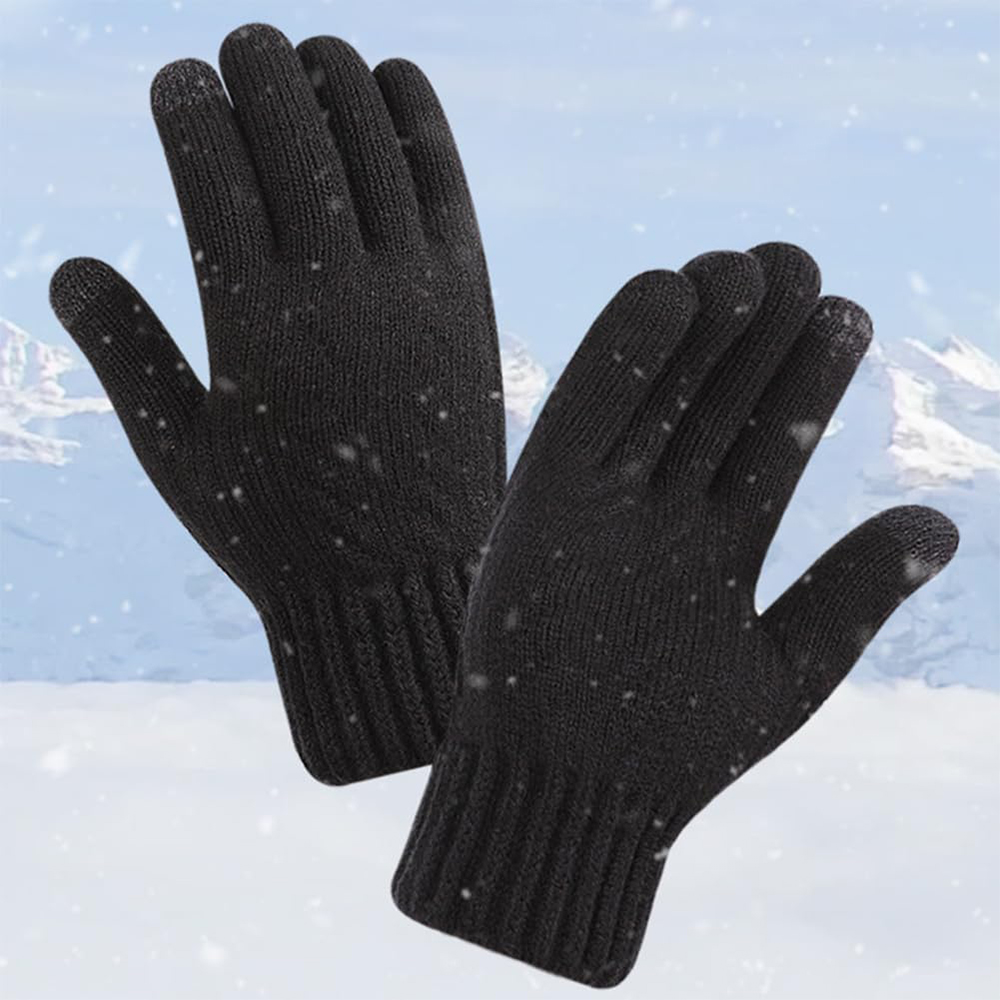 Manusi (ST0015) - from Alpaca Wool, Size 21cm - Navy Blue - imagine 7
