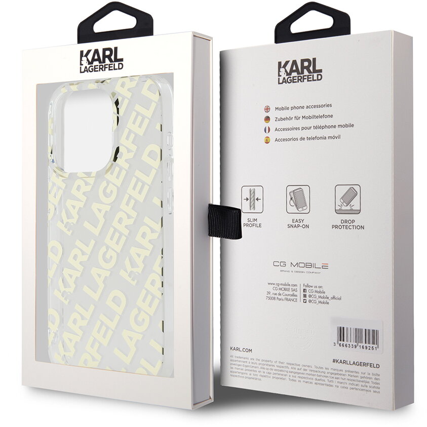 iPhone 15 Pro - Karl Lagerfeld IML Luxury (KLHCP15LHKFOEMD)